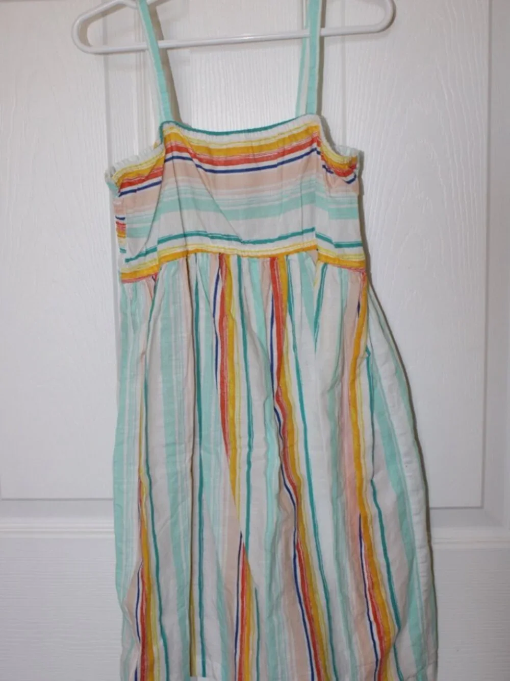 Carter's | Girl's | Size 7/7A | Striped Smocked Tank Top Dress | Summer Dress